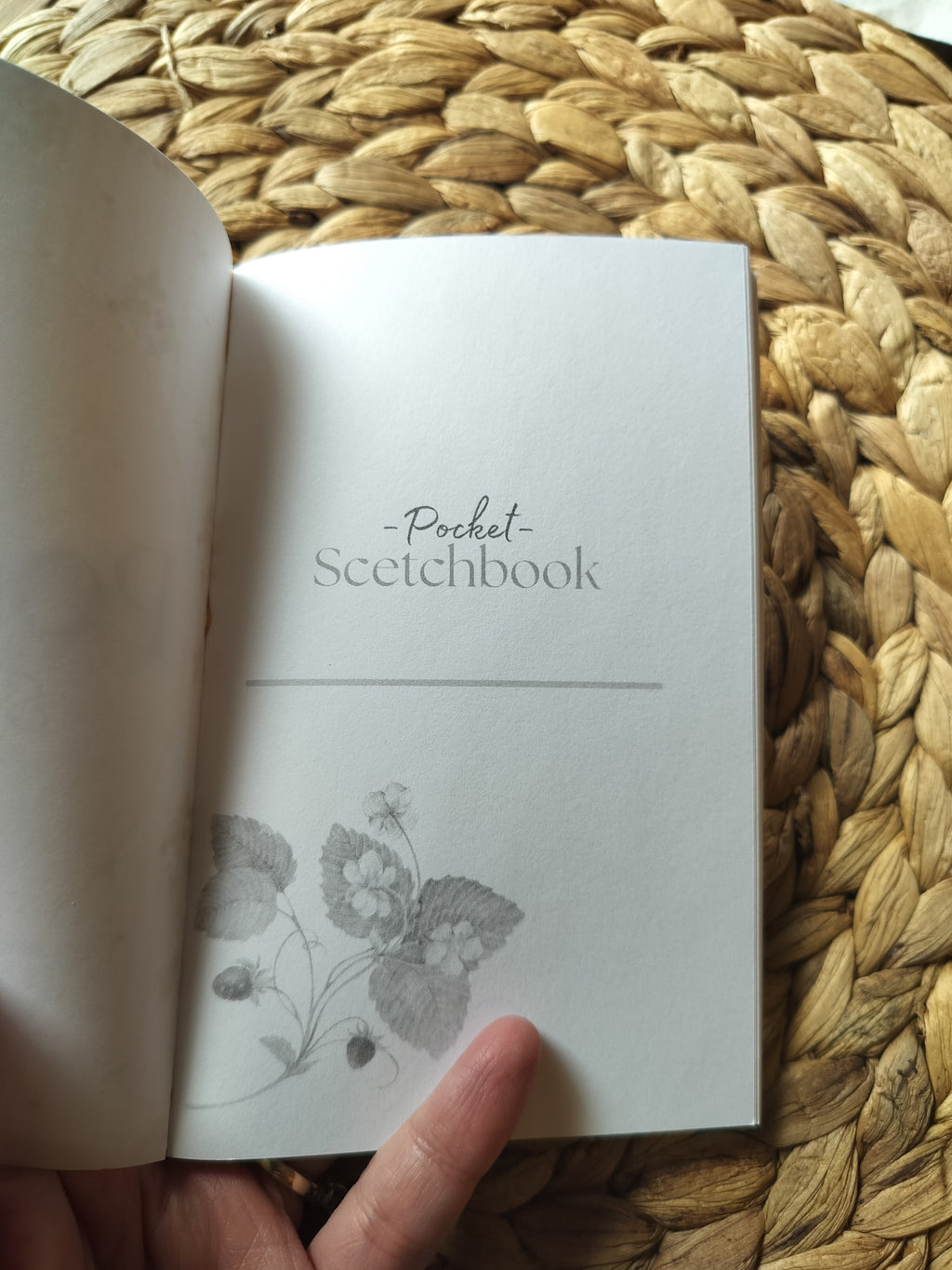 Strawberry Pocket Notebook | Sketchbook | 4x6 | 80 pgs