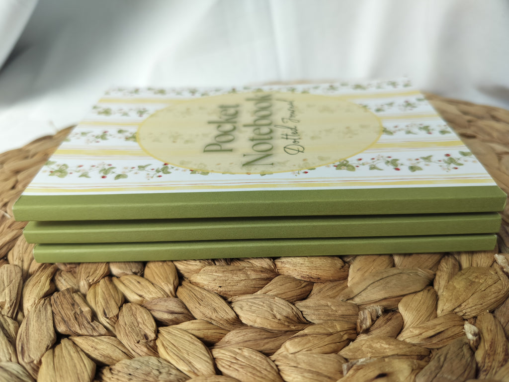Strawberry Pocket Notebook | Lined Journal | 4x6 | 180 pages