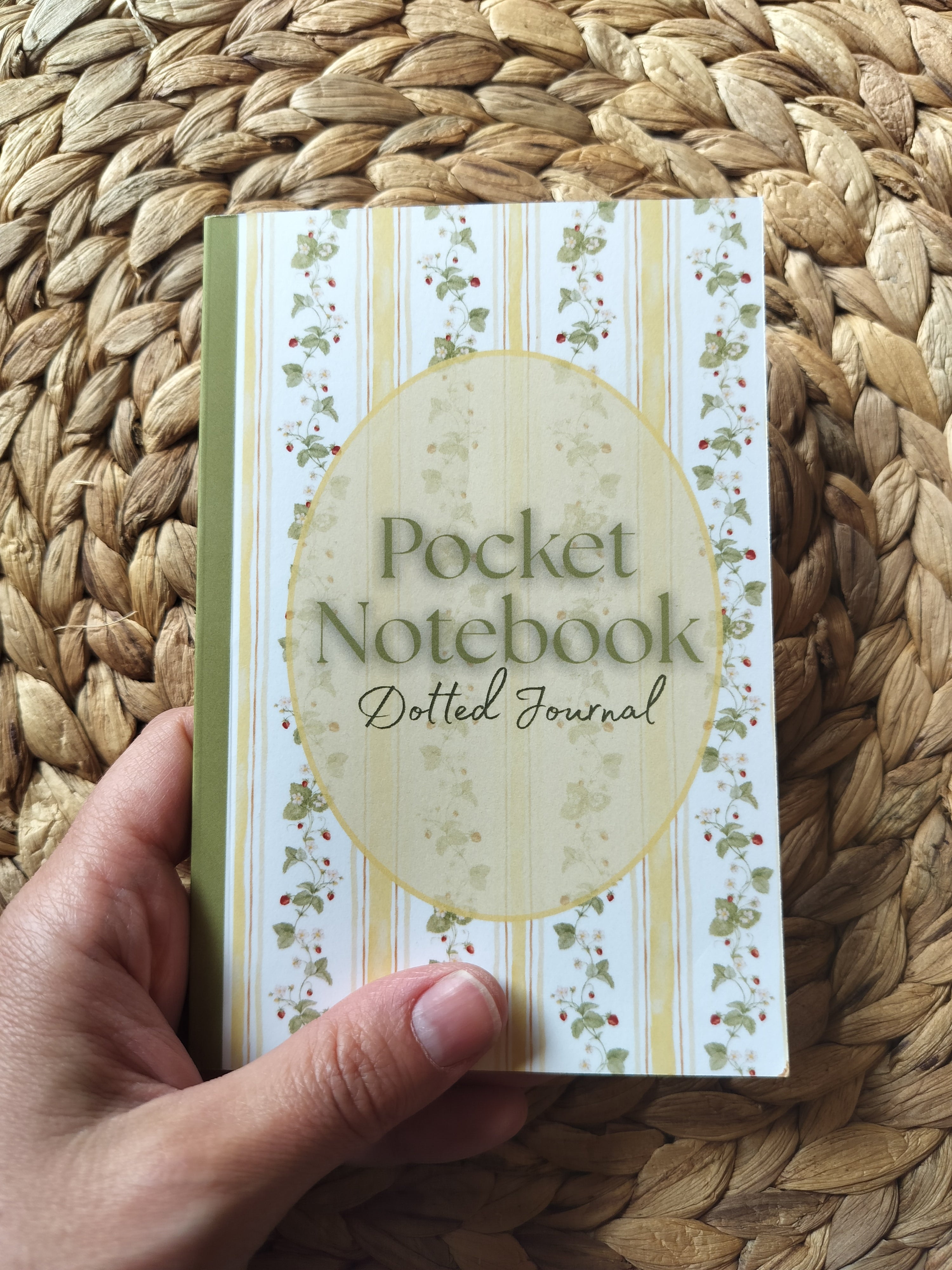 Strawberry Pocket Notebook | Dotted Journal | 4x6 | 180 pages