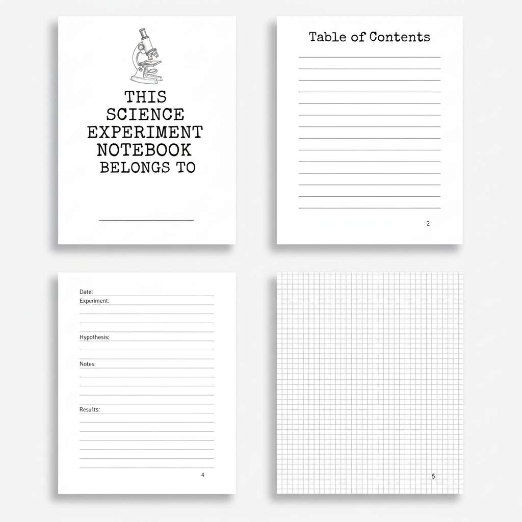 Corrected Notebook Pages Collage
